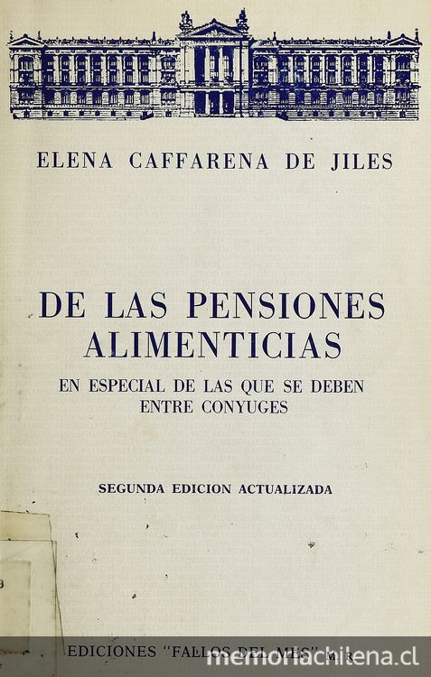 De las pensiones alimenticias, en especial de las que se deben entre cónyuges. Santiago de Chile: Editorial Fallos del Mes, II edición, 1986