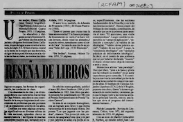 F.Q. "Reseña de libros", Pluma y pincel, (164): 47, noviembre, 1993.