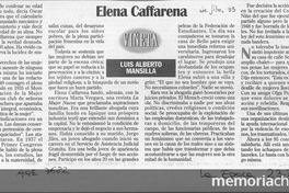 "Elena Caffarena", La Época, (Santiago), 23 de marzo, 1998, p. 9.