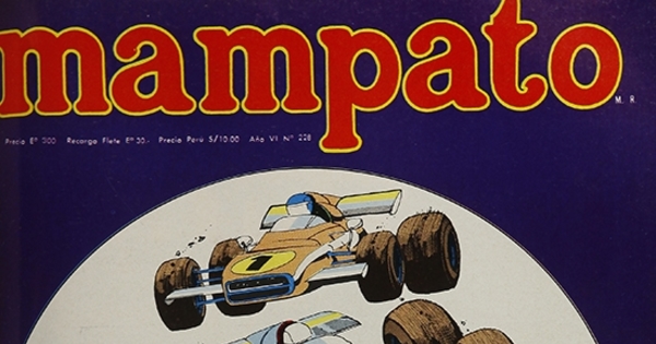 Portada con ilustración de Luis Ruiz-Tagle, 1974.Mampato (228): 1, 5 de junio, 1974.