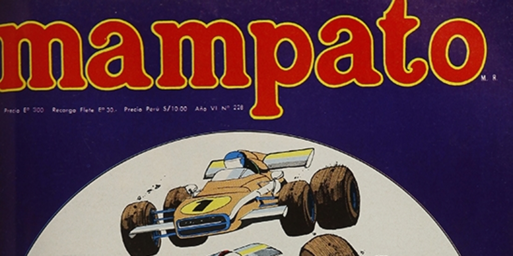 Portada con ilustración de Luis Ruiz-Tagle, 1974.Mampato (228): 1, 5 de junio, 1974.