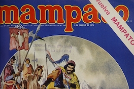 Portada con ilustración de Manuel Cárdenas, 1975.Mampato (263): 1, 5 de febrero, 1975.