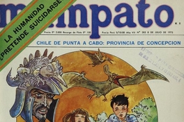 Portada con ilustración de Max Carvajal, 1975.Mampato (285): 1, 8 de julio, 1975.