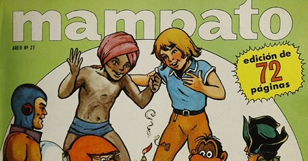 Portada de primer cumpleaños, 1969.Mampato (27): 1, octubre, 1969.