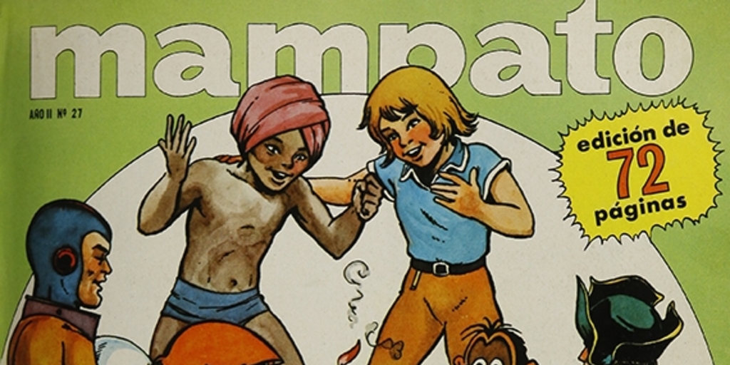 Portada de primer cumpleaños, 1969.Mampato (27): 1, octubre, 1969.