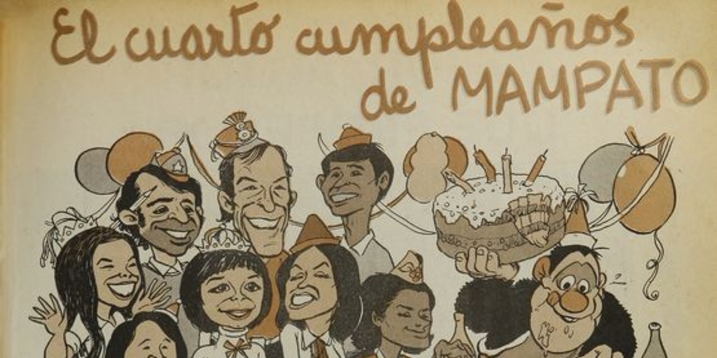 "El cuarto cumpleaños de Mampato", Mampato, (145): 49, 25 de octubre, 1972.