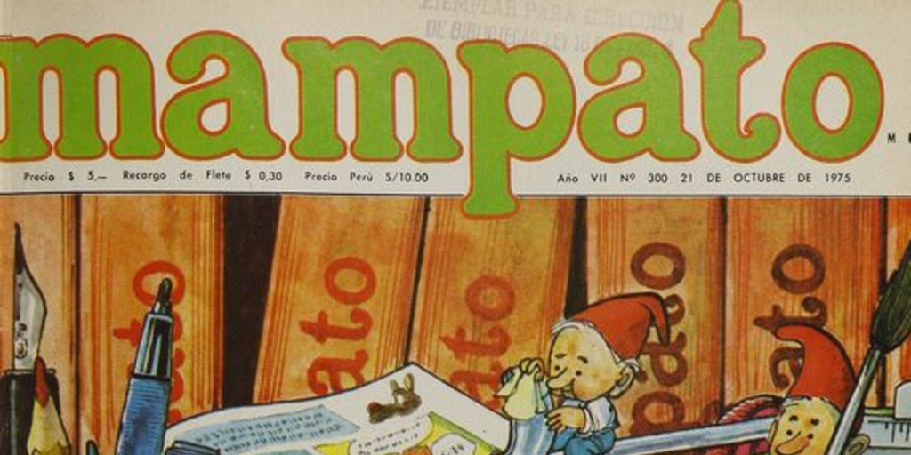 "Siete años de Mampato", Mampato, (300): 4-5, 21 de octubre, 1975.