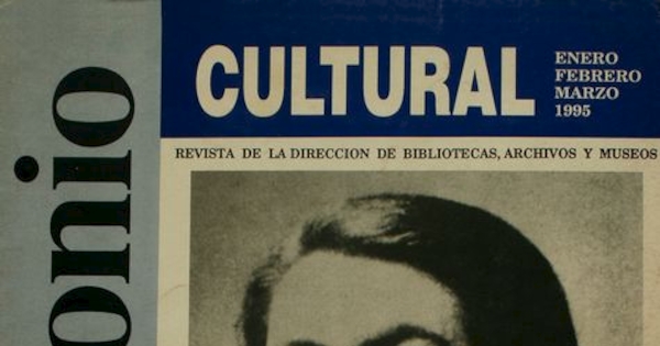 Portada de primer número de revista Patrimonio Cultural, 1995En: Patrimonio  Cultural (1): 1, enero-marzo, 1995.