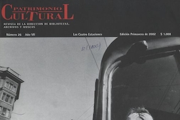 Portada de número 26 de revista Patrimonio Cultural, 2002En: Patrimonio  Cultural (26): 1, septiembre, 2002.