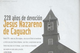 "228 años de devoción. Jesús Nazareno de Caguach"En: Patrimonio  Cultural (41): 16-17, primavera, 2006.