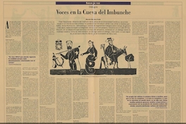 "Voces en la cueva del imbunche".En: Patrimonio  Cultural (22): 16-19, invierno, 2001.