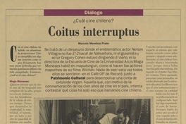 "Coitos Interruptus"En: Patrimonio  Cultural (25): 4-7, otoño-invierno, 2002.