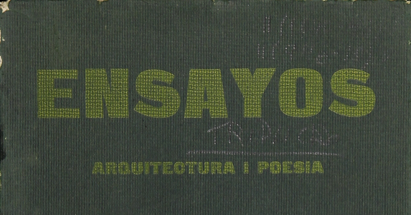 Ensayos sobre la arquitectura y la poesía