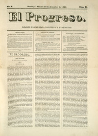 El Progreso, número 28, 13 de diciembre de 1842