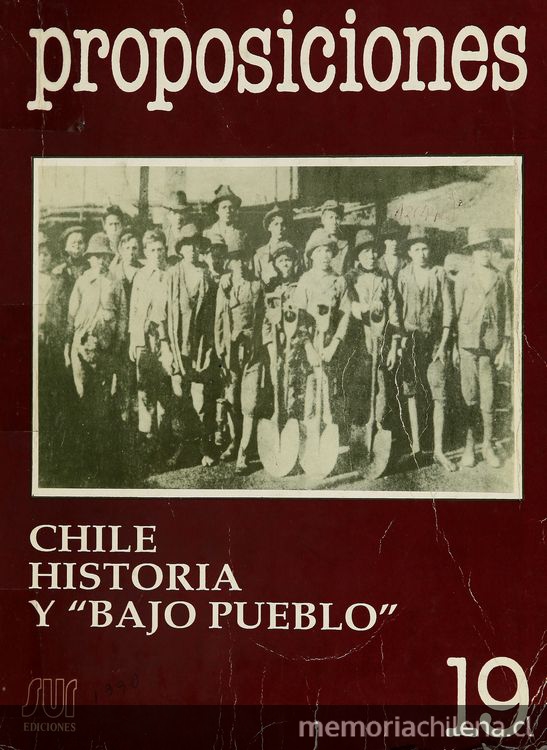 "Los hijos del vicio y del pecado. La mortalidad de los niños abandonados (1750-1930)", en Proposiciones, Santiago, N° 19, enero-julio, 1990,