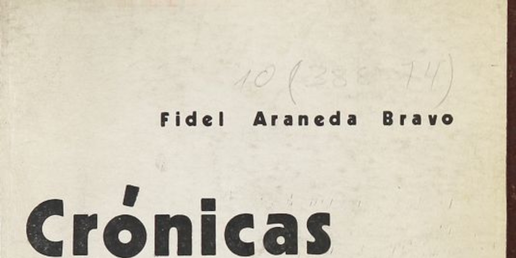 Crónicas de Providencia: 1911-1938. Santiago: Nascimento, 1981.