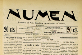 Numen. Año 1, número 7, 16 de febrero de 1919