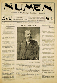 Numen. Año 1, número 16, 2 de agosto de 1919