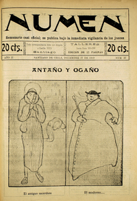 Numen. Año 2, número 37, 27 de diciembre de 1919