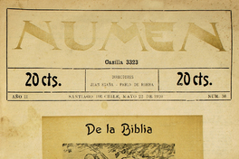 Numen. Año 2, número 58, 22 de mayo de 1920