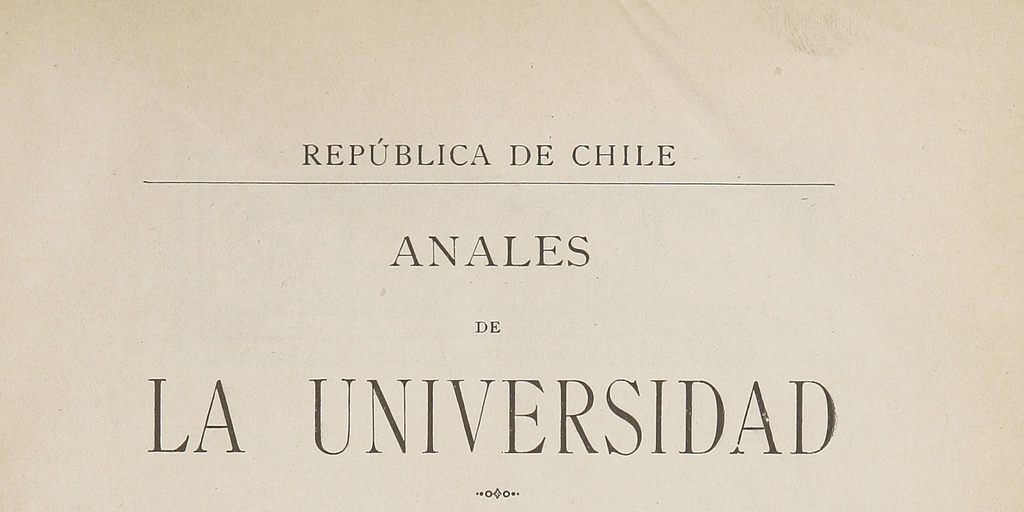 Anales de la Universidad de Chile. Tomo 87, mayo a octubre de 1894