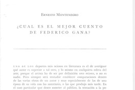 ¿Cual es el mejor cuento de Federico Gana?