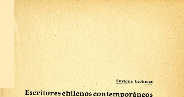 Escritores chilenos contemporáneos. Ernesto Montenegro.