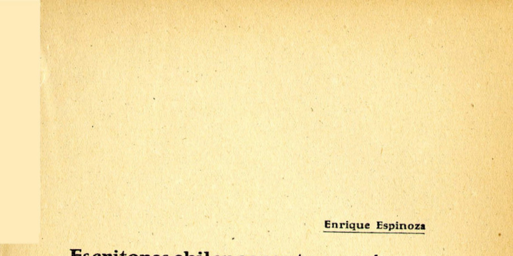 Escritores chilenos contemporáneos. Ernesto Montenegro.