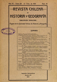 Actas de la Sociedad Chilena de Historia y Geografía