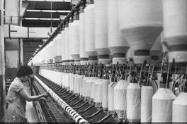  Pie de foto:Industria textil Yarur, 1973