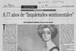 77 años de “Inquietudes sentimentales”