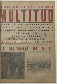 El mensaje de S. E.