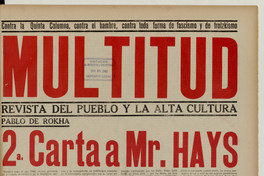 2ª carta a Mr. Hays