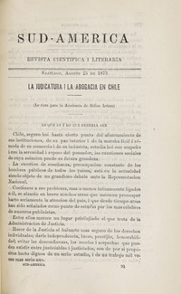 La judicatura i la abogacía en Chile