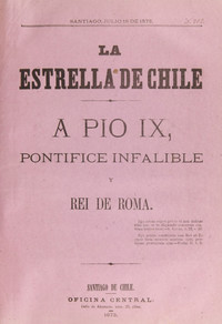 La Estrella de Chile. Año VI, número 302, 18 de julio de 1873