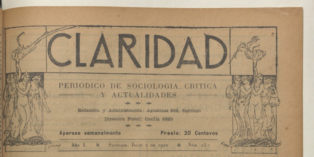 Manifiesto del Grupo Universitario Lux a los estudiantes e intelectuales de Chile