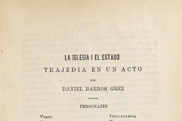 La Iglesia i el Estado (trajedia en un acto)