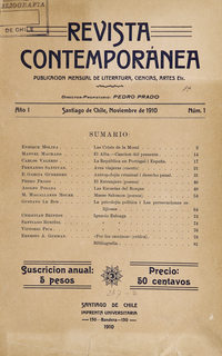 Revista contemporánea (1910-1911) Revista contemporánea (1910-1911)