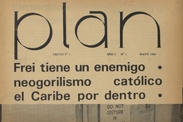 Plan: número 1, mayo de 1966, al número 8, diciembre de 1966