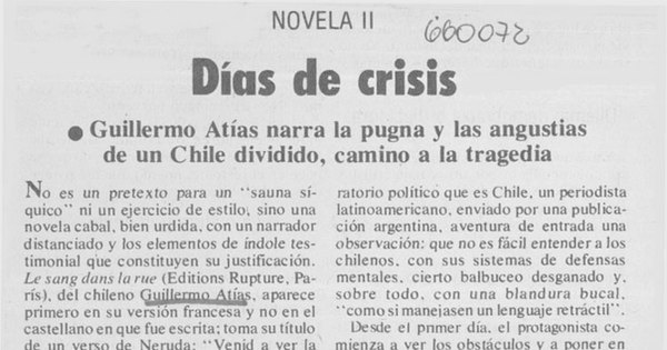 Días de crisis