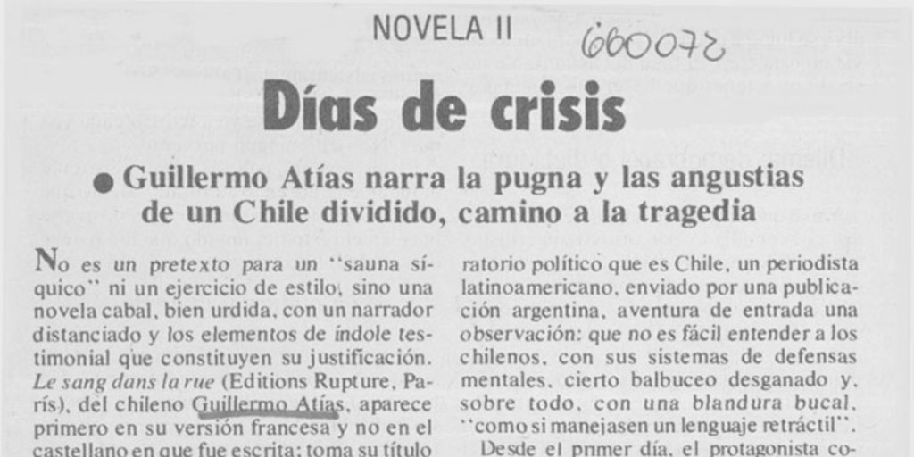 Días de crisis