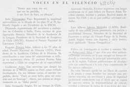 Voces en el silencio