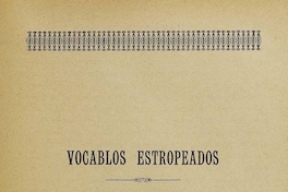 Vocablos estropeados