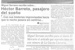 Héctor Barreto, pasajero del ensueño