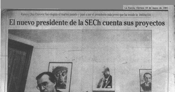 El nuevo presidente de la SECH cuenta sus proyectos