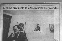 El nuevo presidente de la SECH cuenta sus proyectos