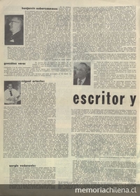 Escritor y sociedad