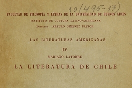 La literatura de Chile