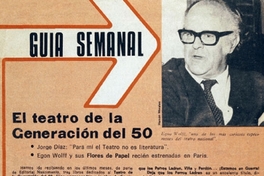 El teatro de la generación del 50