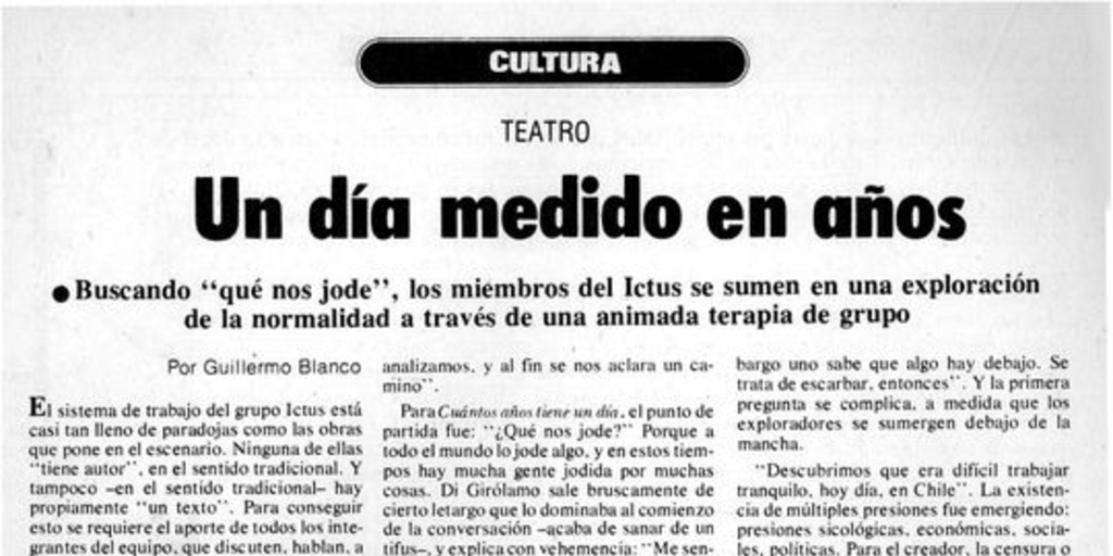 Un Día medido en años